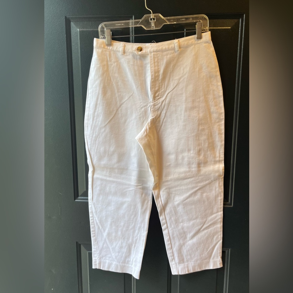 Rafaella Cream Cotton Blend Trousers